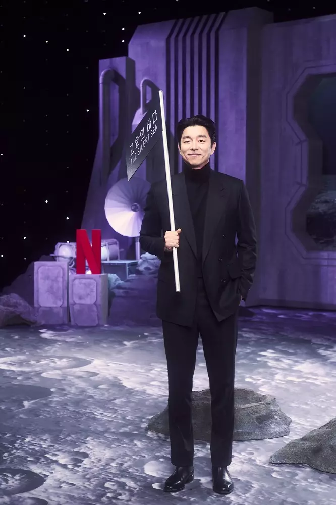 pemain The Silent Sea di konferensi pers Netflix