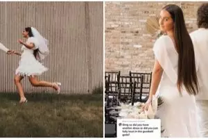 Wanita ini pakai gaun Rp 40 ribuan saat menikah, hasilnya memukau