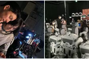 11 Potret di balik layar drama Korea The Silent Sea, Gong Yoo tertidur