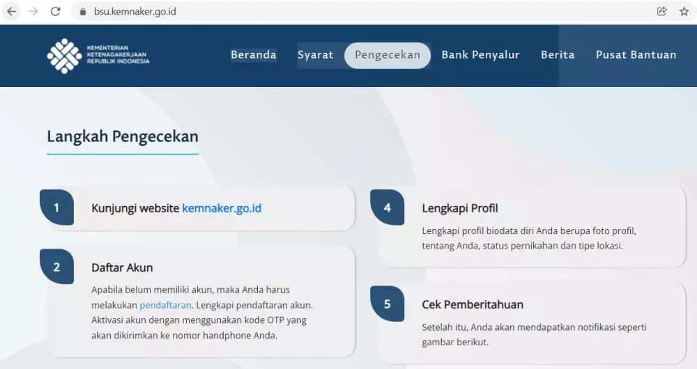 Cara cek BLT BPJS Ketenagakerjaan © berbagai sumber