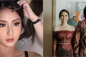 7 Potret detail makeup Clairine Clay di pernikahan, bak princess