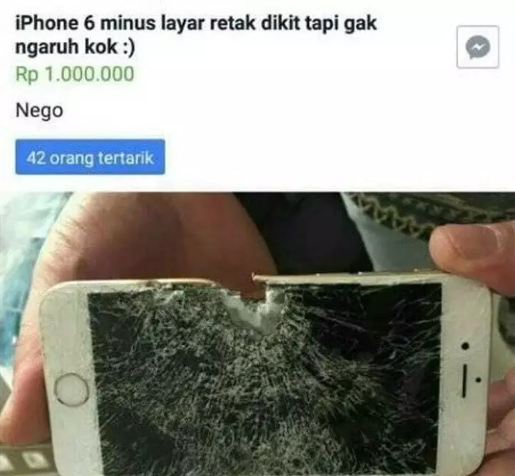 barang bekas malah di jual online © 2021 instagram.com