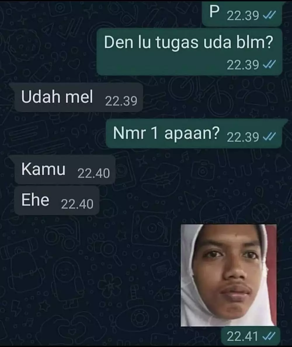 temen jawab nyeleneh pas ditanya tugas © 2021 twitter.com