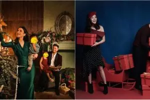 11 Pemotretan keluarga Chelsea Olivia bertema Natal dari masa ke masa