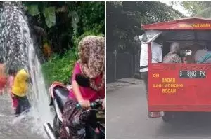 11 Momen lucu emak-emak nyenengin anak, idenya ada-ada aja