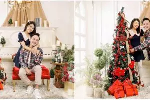 11 Pemotretan Natal Sarwendah dan keluarga, kenakan dua baju berbeda