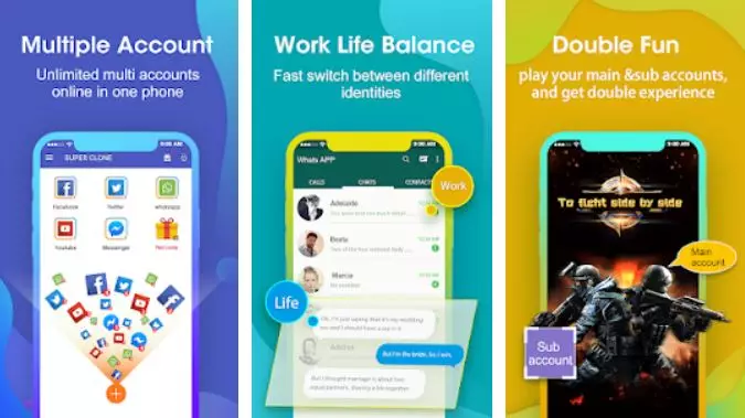 Aplikasi ganda Android © 2021 brilio.net