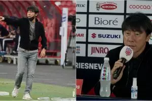 Ini alasan Shin Tae-yong marah-marah ke bench pemain Singapura