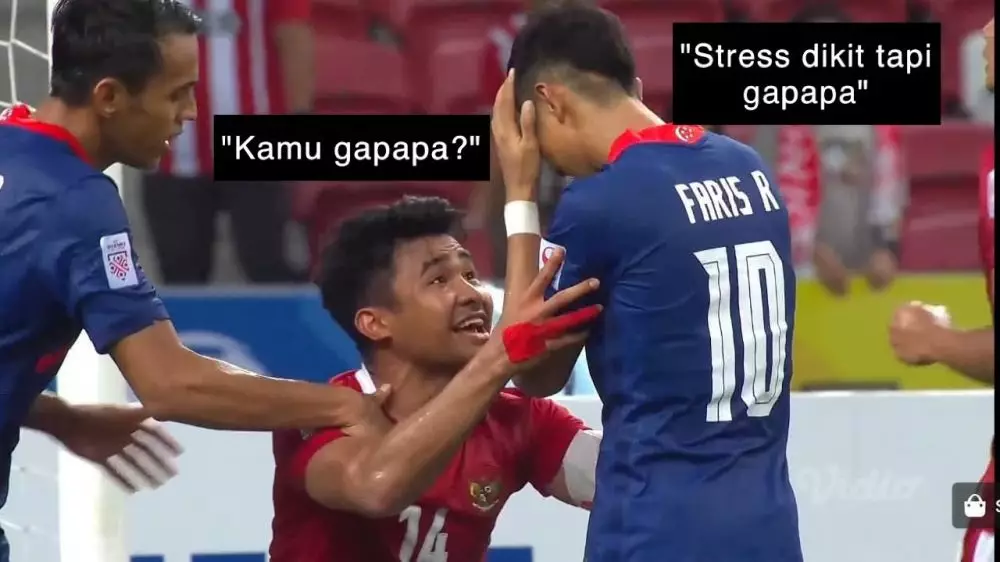Meme timnas lawan Singapura © Istimewa