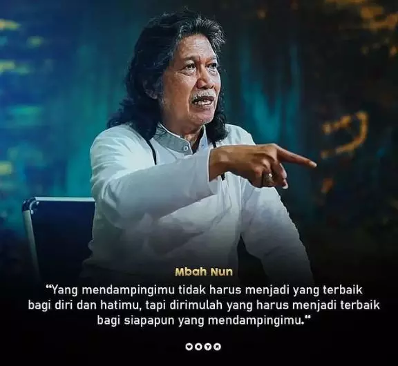 Motto hidup Cak Nun © berbagai sumber Motto hidup Cak Nun © berbagai sumber