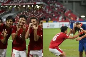 5 Fakta kemenangan timnas atas Singapura di semifinal Piala AFF 2020