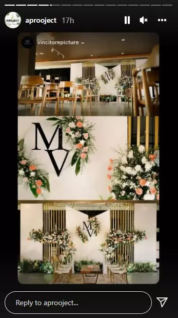 Momen lamaran Shesar dan kekasih © Instagram