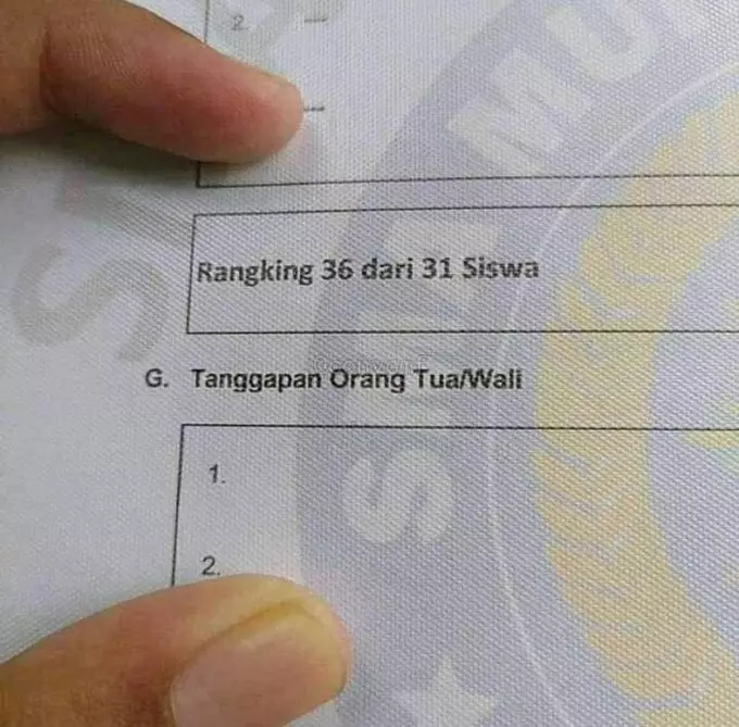 tulisan di rapor malah lucu banget © 2021 berbagai sumber