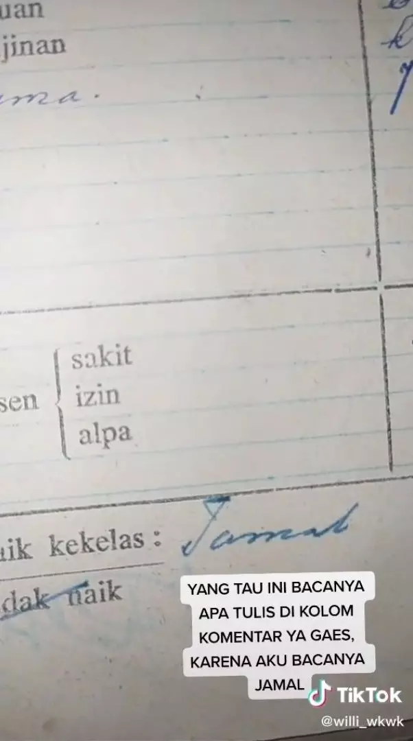 tulisan di rapor malah lucu banget © 2021 berbagai sumber