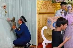 15 Potret lucu pengantin gagal romantis, alasannya ada-ada aja