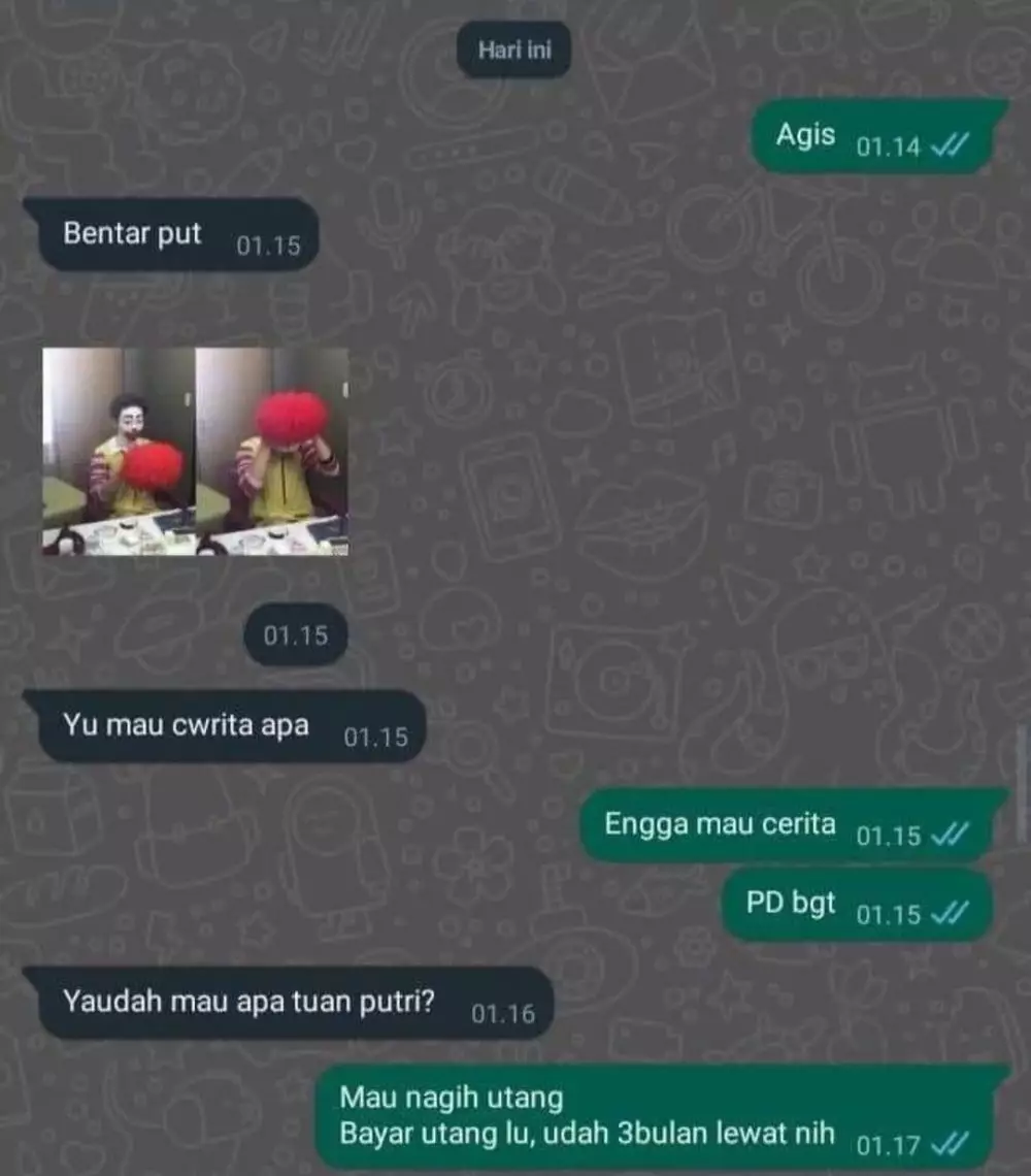 chat lucu pacar insecure malah kasihan © 2021 instagram.com