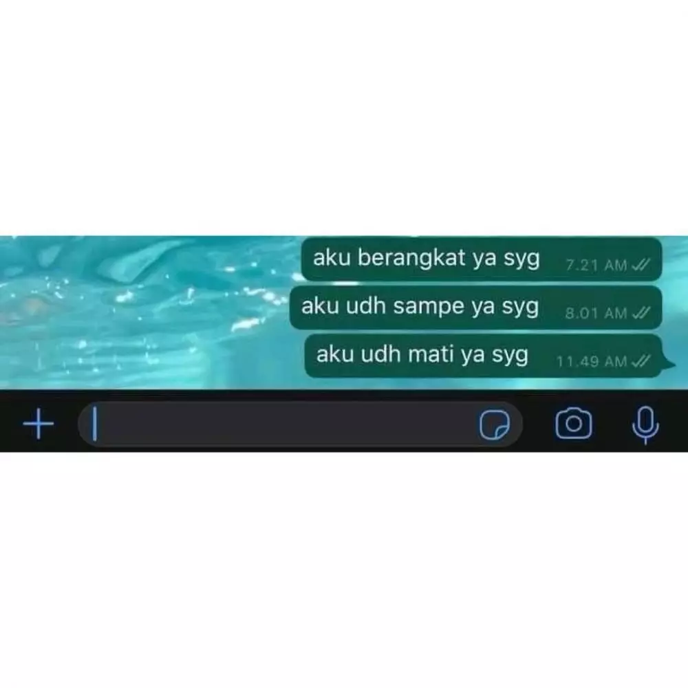 chat lucu pacar insecure malah kasihan © 2021 instagram.com