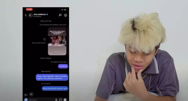 isi chat kakak adik seleb © 2021 brilio.net