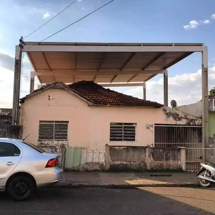 atap rumah tapi bentuknya kok nyeleneh © 2021 instagram.com