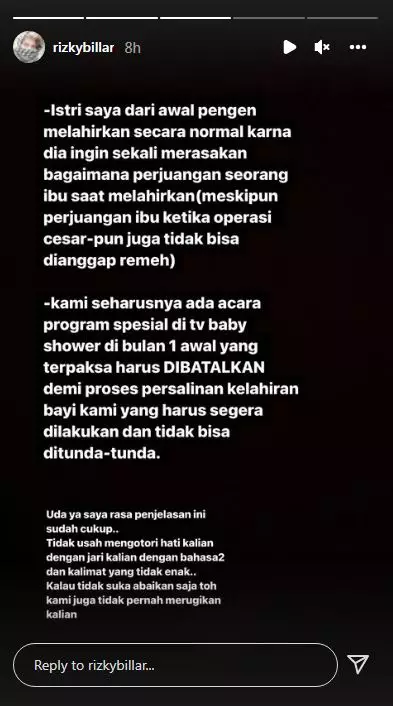 rizky billar kesal anaknya disinggung © 2021 Instagram rizky billar kesal anaknya disinggung © 2021 Instagram