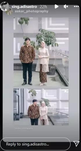 Momen lamaran Adi Sastro © 2021 Instagram Momen lamaran Adi Sastro © 2021 Instagram