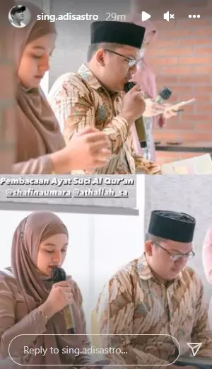 Momen lamaran Adi Sastro © 2021 Instagram Momen lamaran Adi Sastro © 2021 Instagram