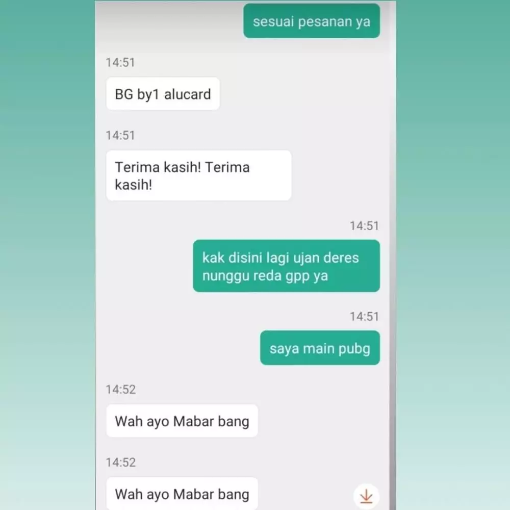 chat driver ojek online mau antar makanan © 2021 instagram.com