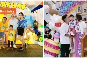 Ide perayaan ultah anak 9 presenter, anak Ibnu Jamil bertema Rapunzel