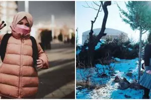 9 Gaya Arsy Hermansyah liburan di Turki, tampil anggun berhijab