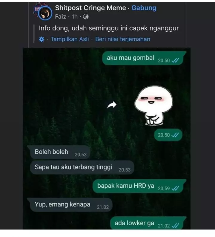 chat kalau orang malas digombalin © 2021 instagram.com chat kalau orang malas digombalin © 2021 instagram.com