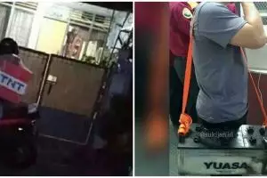 11 Potret lucu orang gendong barang ini penampakannya kocak