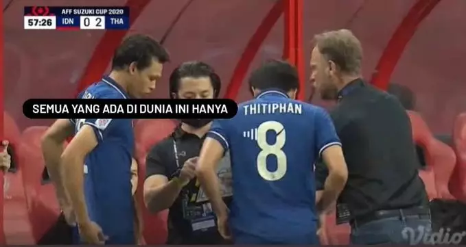 meme lucu Thitiphan pemain Thailand Piala AFF © 2021 berbagai sumber