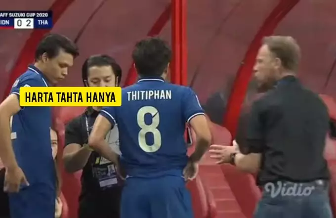 meme lucu Thitiphan pemain Thailand Piala AFF © 2021 berbagai sumber