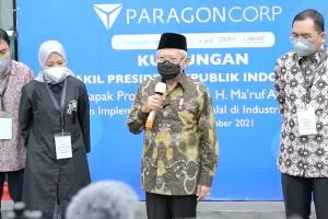 Kunjungi Paragon, Ma'ruf Amin targetkan industri halal mendunia 2024