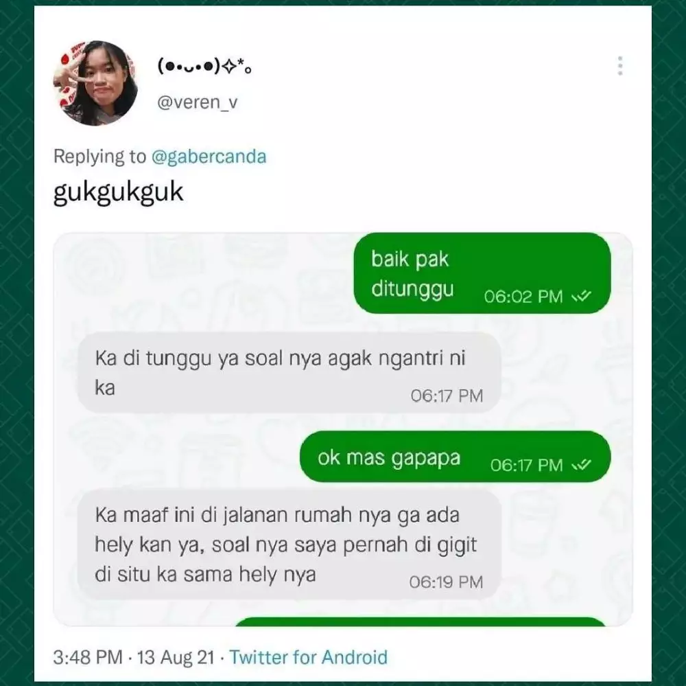 driver ojek online malah salah ngasih tahu © 2021 instagram.com driver ojek online malah salah ngasih tahu © 2021 instagram.com