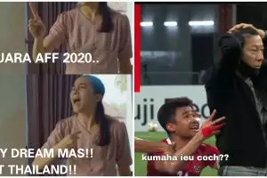 13 Meme timnas dibantai Thailand di leg pertama Final AFF 2020