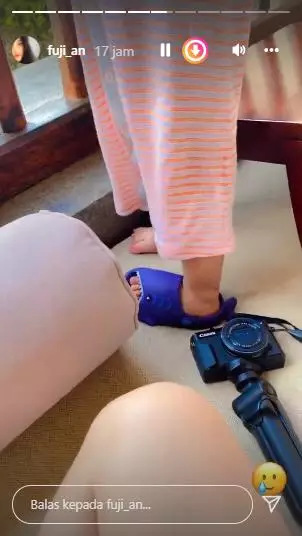 Momen Fuji liburan di Bali Instagram/@fuji_an Momen Fuji liburan di Bali Instagram/@fuji_an