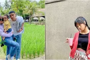 7 Momen Fuji liburan di Bali, nostalgia kebersamaan bareng kakak