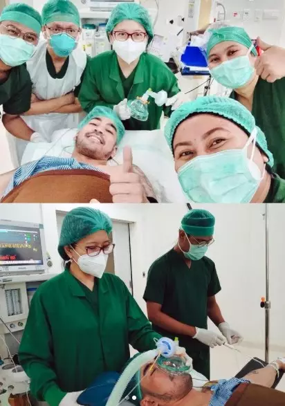 Robby Purba tumor payudara © 2021 Instagram