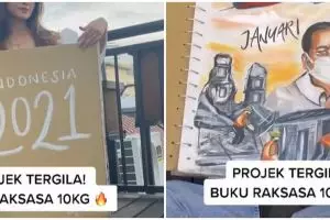 Kenang Vanessa Angel & Laura Anna lewat lukisan, aksi cewek ini dipuji