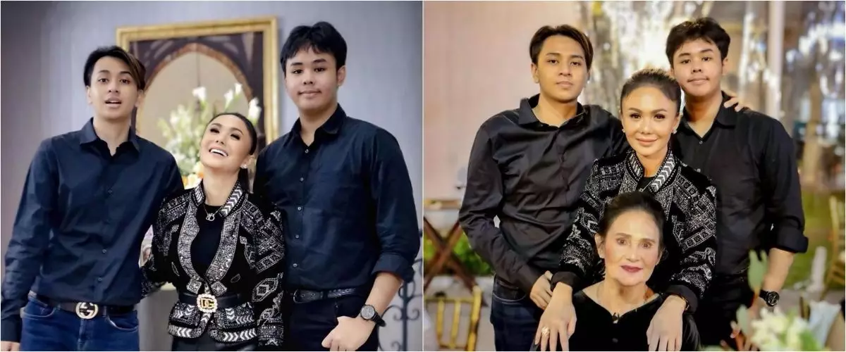 11 Momen perayaan tahun baru Yuni Shara & keluarga, mewah di rumah KD