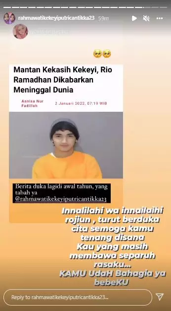 Rio Ramadhan dikabarkan meninggal dunia © 2022 brilio.net