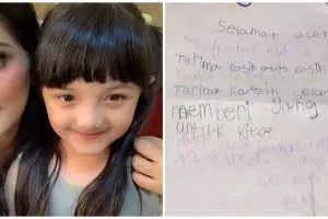 Kado terindah, isi tulisan tangan 10 anak seleb ini manis banget