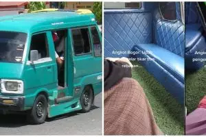 Viral penampakan dalam angkot yang tak biasa, bikin penumpang betah