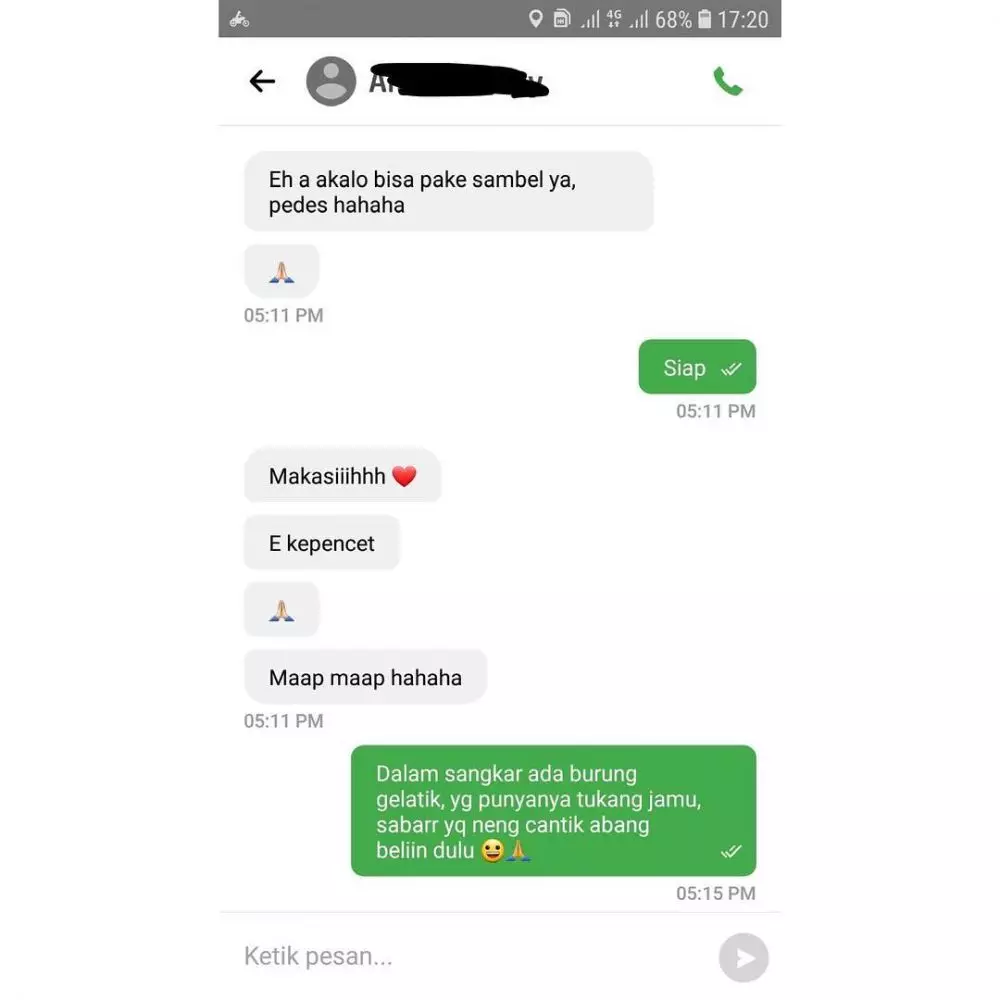 driver ojek online ajak adu pantun © 2022 instagram.com