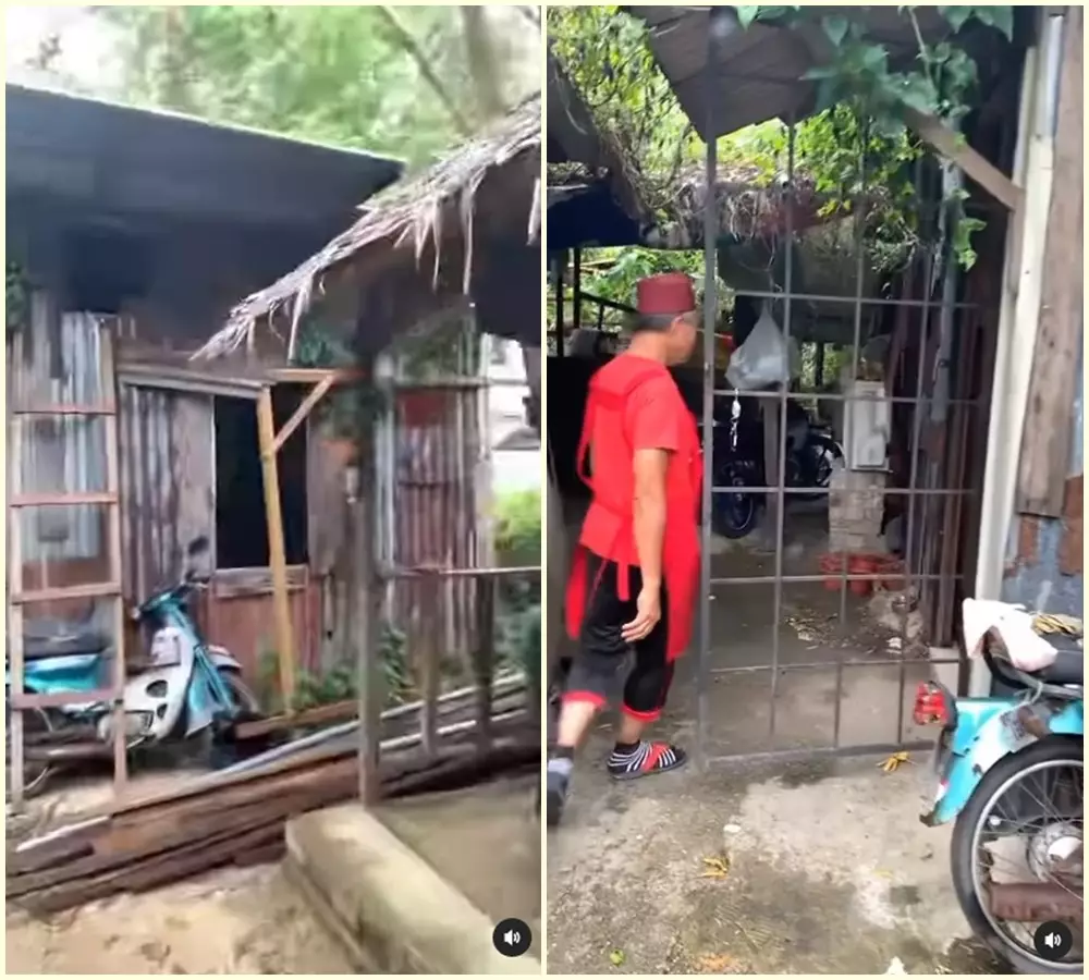 rumah dinding seng isi mewah © 2022 Instagram