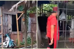 Berdindingkan seng, potret isi rumah ini bikin kamu tertipu