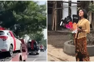 Penampakan tiga mobil mewah kado ulang tahun warga Pati yang viral