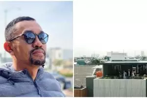 7 Potret rooftop rumah Ahmad Sahroni, naik ke lantai 7 pakai lift