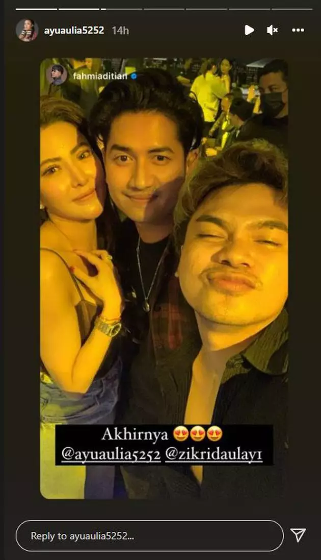 Momen kebersamaan Zikri Daulay dan Ayu Aulia © Instagram Momen kebersamaan Zikri Daulay dan Ayu Aulia © Instagram